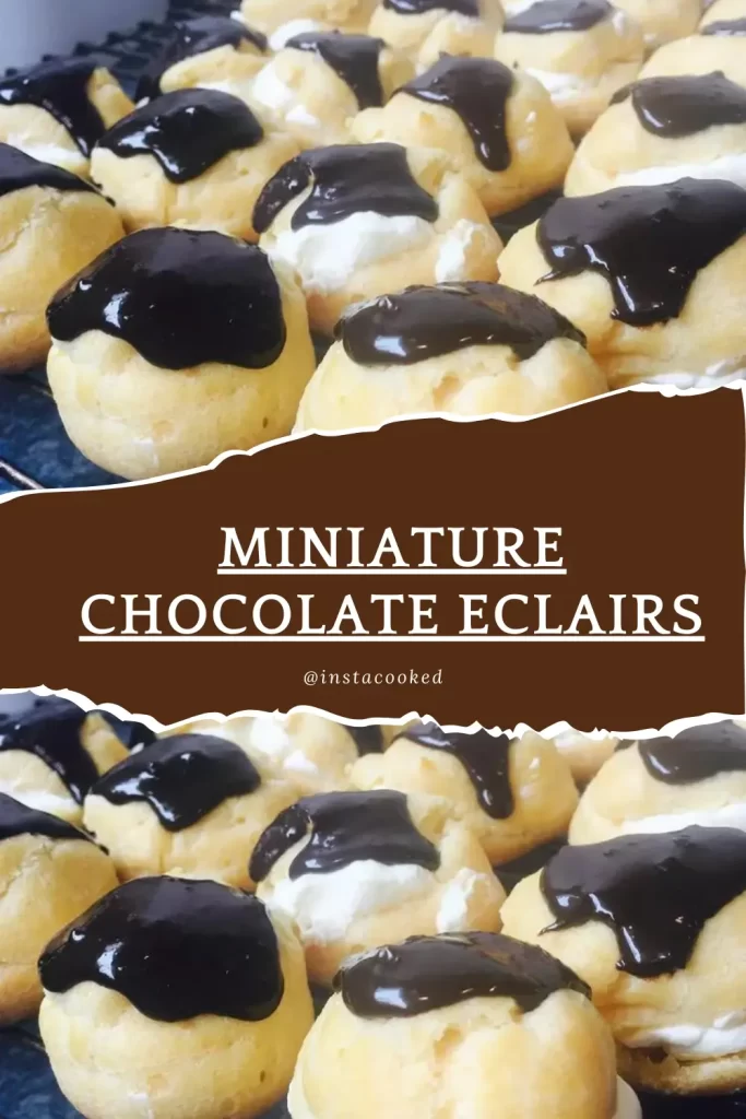 Miniature Chocolate Eclairs