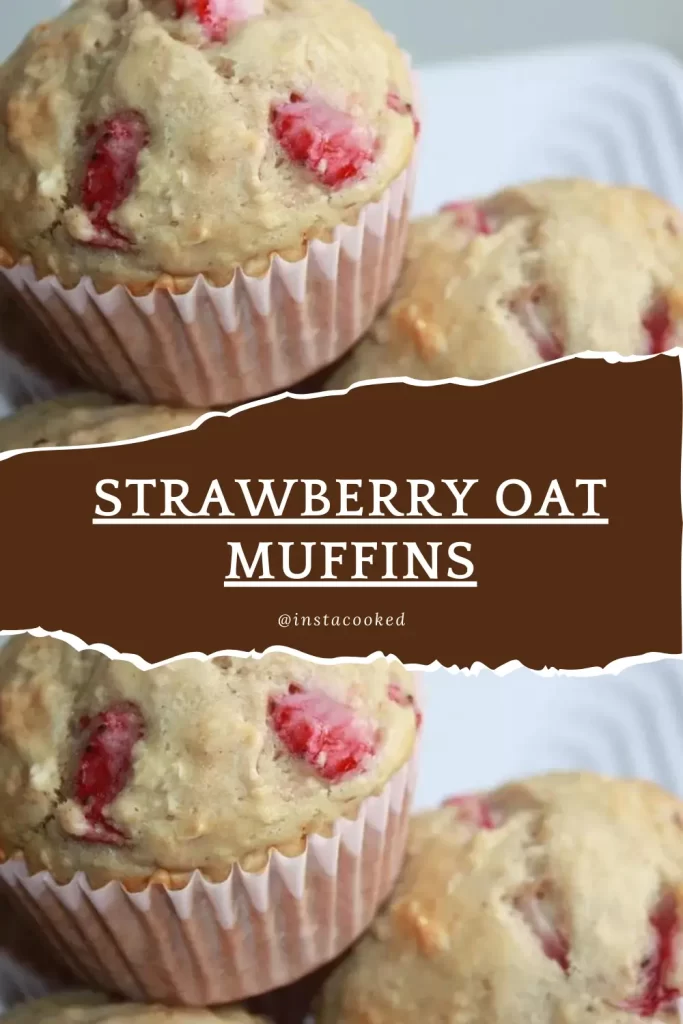 Strawberry Oat Muffins