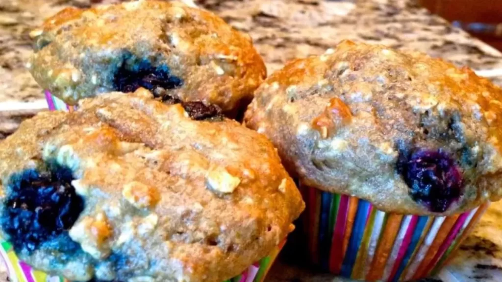 Blueberry Yogurt Whole Wheat Muffins | Healthy & Delicious