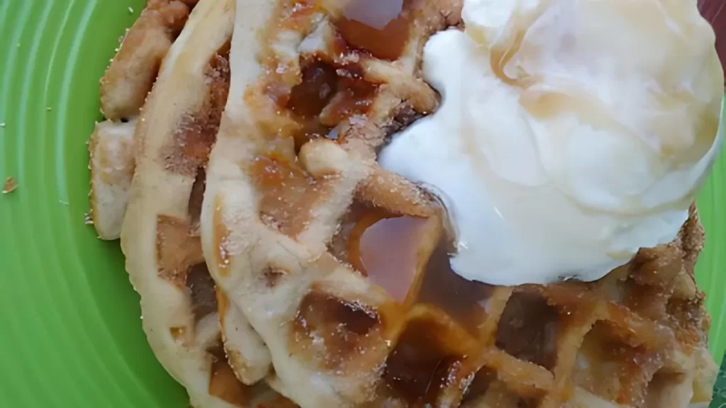 Churro Apple Pie Waffles | Best Sweet Breakfast Recipe