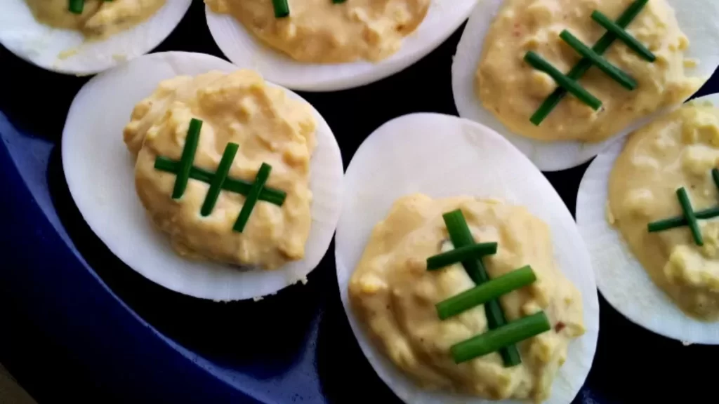 Football Deviled Eggs Recipe