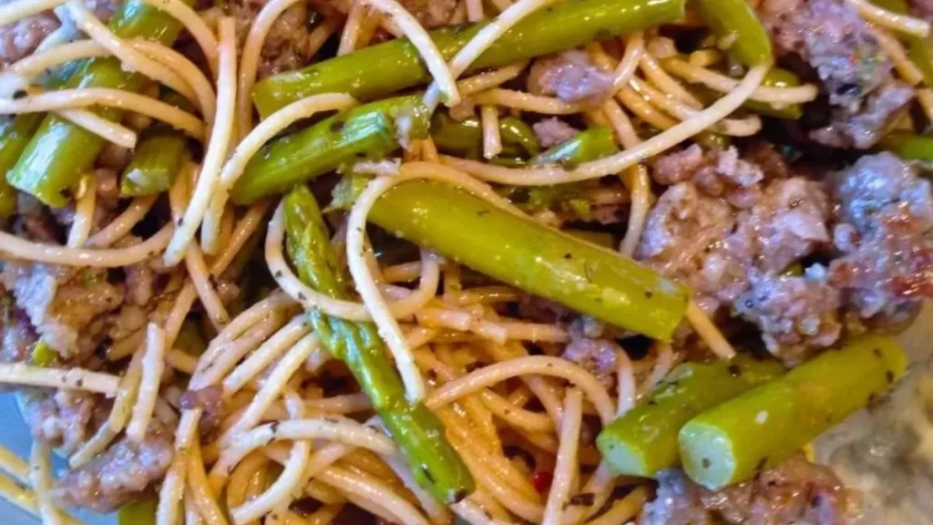 Sausage Asparagus Spaghetti - Easy & Flavorful Recipe