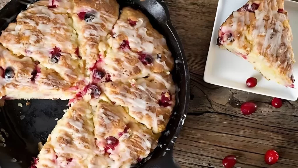 Skillet Cranberry Orange Scones - Perfect Holiday Treat